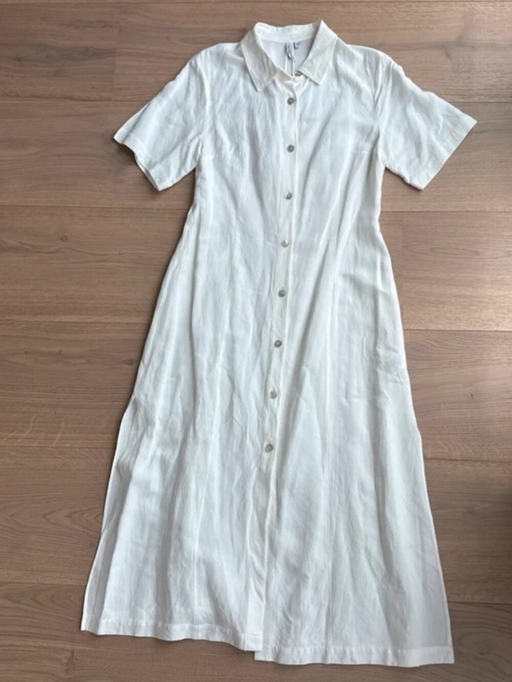 & Other Stories EUR 42 White Linen Blend Dress NWT